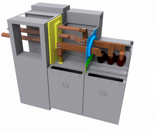 New transition cabinets for interconnecting electrical systems